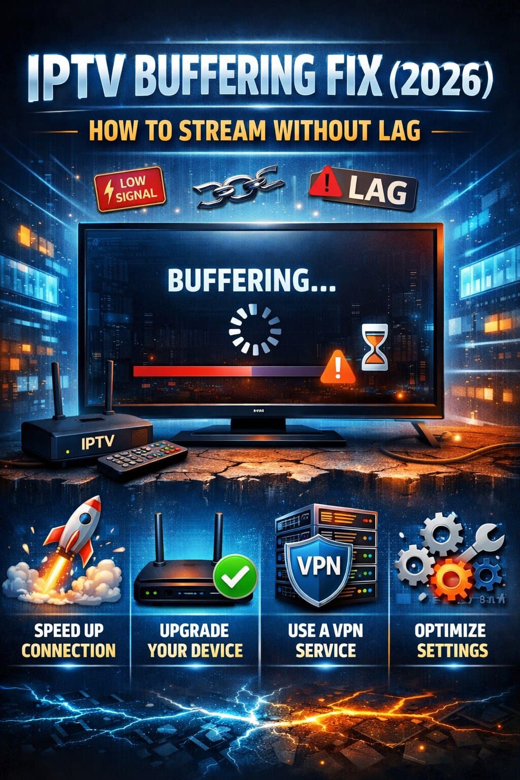 IPTV Buffering Fix (2026) – How to Stream Without Lag — Apollo TV IPTV