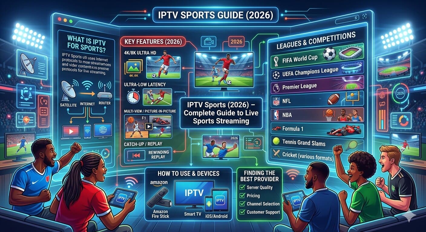 IPTV Sports (2026) – Complete Guide to Live Sports Streaming — Apollo TV IPTV